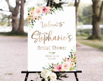 Bridal Shower decoration, Bridal Shower Welcome Sign, Bridal Shower sign, Bridal shower invitation, printable sign, Bridal Brunch Sign, Sign