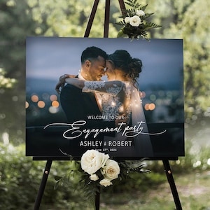 Verlobungsschild, Verlobungsschild Willkommensschild, Hochzeit Willkommensschild, Verlobungsschild, Foto-Hochzeitsschild, Foto-Verlobungsschild