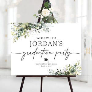 Graduation Welcome Sign, Graduation Sign, Graduation Party Sign, Graduation decorations, Graduation decor, Graduation Party Decorations