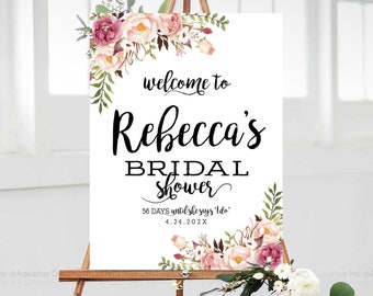 Bridal Shower sign, Bridal Shower Welcome Sign, Bridal Shower decorations, Bridal shower Invitations, Boho Bridal shower Decor, Shower signs
