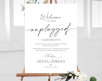 Unplugged ceremony sign, Wedding Welcome Sign, Wedding signs, Unplugged wedding sign, Unplugged wedding, Unplugged wedding ceremony sign