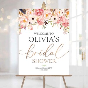 Letrero de bienvenida para despedida de soltera, letrero para despedida de soltera, decoración para despedida de soltera, póster para despedida de soltera, invitación para despedida de soltera, decoración en rosa ruborizado