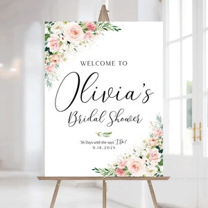 Letrero de despedida de soltera, decoración de despedida de soltera, letrero de bienvenida de despedida de soltera, invitación de despedida de soltera, póster de despedida de soltera, decoración rosa rubor
