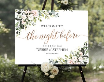 Rehearsal Dinner Sign, Wedding Rehearsal Sign, Rehearsal dinner Decor, Engagement welcome sign, Wedding welcome sign, Rehearsal Welcome sign