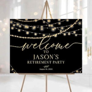 Retirement Party Sign, retirement welcome sign, Retirement Celebration Party Welcome Sign, Retirement Decoration, Retirement Decor
