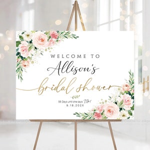Letrero de despedida de soltera, decoración de despedida de soltera, letrero de bienvenida a la despedida de soltera, invitación a la despedida de soltera, póster de despedida de soltera, decoración en rosa ruborizado