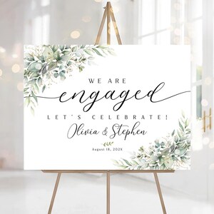 Engagement party sign, Engagement welcome sign, Engagement Decor, Engagement party decorations, Engagement Sign, Engagement party invitation