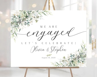 Engagement party sign, Engagement welcome sign, Engagement Decor, Engagement party decorations, Engagement Sign, Engagement party invitation