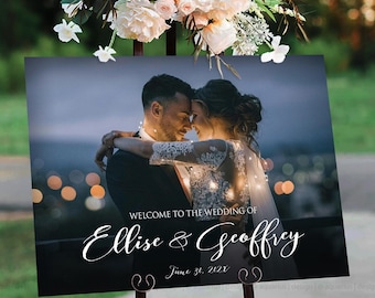 Photo wedding sign, Welcome wedding sign, Wedding Welcome Sign, Wedding invitation, Wedding Poster, Photo Welcome Sign, Wedding decorations