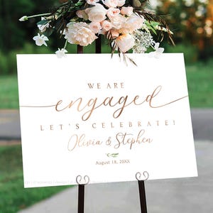 Engagement party sign, Engagement welcome sign, Engagement party Decor, Engagement party decorations, Engagement Sign, Engaged sign, Signs
