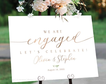 Engagement party sign, Engagement welcome sign, Engagement party Decor, Engagement party decorations, Engagement Sign, Engaged sign, Signs