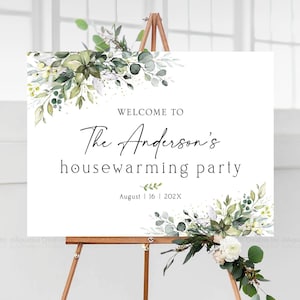 Letrero de bienvenida para inauguración de la casa, fiesta de inauguración de la casa, decoración para fiesta de inauguración de la casa, invitación para inauguración de la casa, decoraciones para inauguración de la casa, letrero de puertas abiertas