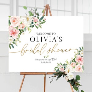 Letrero de despedida de soltera, decoraciones de despedida de soltera, letrero de bienvenida de despedida de soltera, invitación de despedida de soltera, póster de despedida de soltera, decoración rosa ruborizada