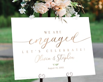 Personalized Engagement party sign, Engagement welcome sign, Engagement party Decor, Engagement party decorations, Engagement Sign, Engaged