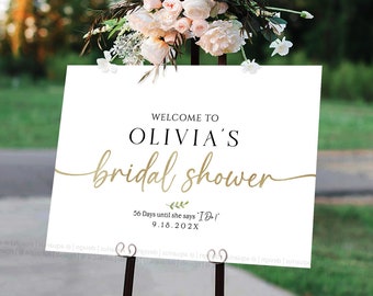 Bridal Shower Welcome Sign, Bridal Shower sign, Bridal Shower invitations, Bridal Shower decoration, Bridal shower gift, Bridal Shower games