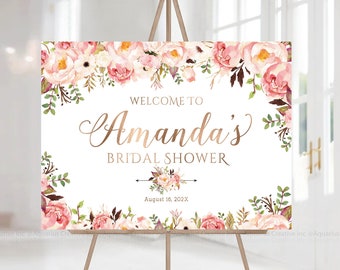 Bridal Shower sign, Bridal Shower decorations, Bridal Shower Welcome Sign, Bridal shower invitation, Bridal shower Poster, Shower Signs