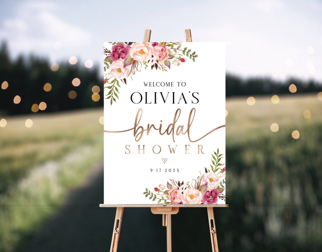 Bridal Shower Banner, Bridal Shower Decorations, Bridal Shower Welcome  Sign, Bridal Shower Sign, Blush Pink Decor, Bridal Shower Invitations - Etsy, image size:1080x846