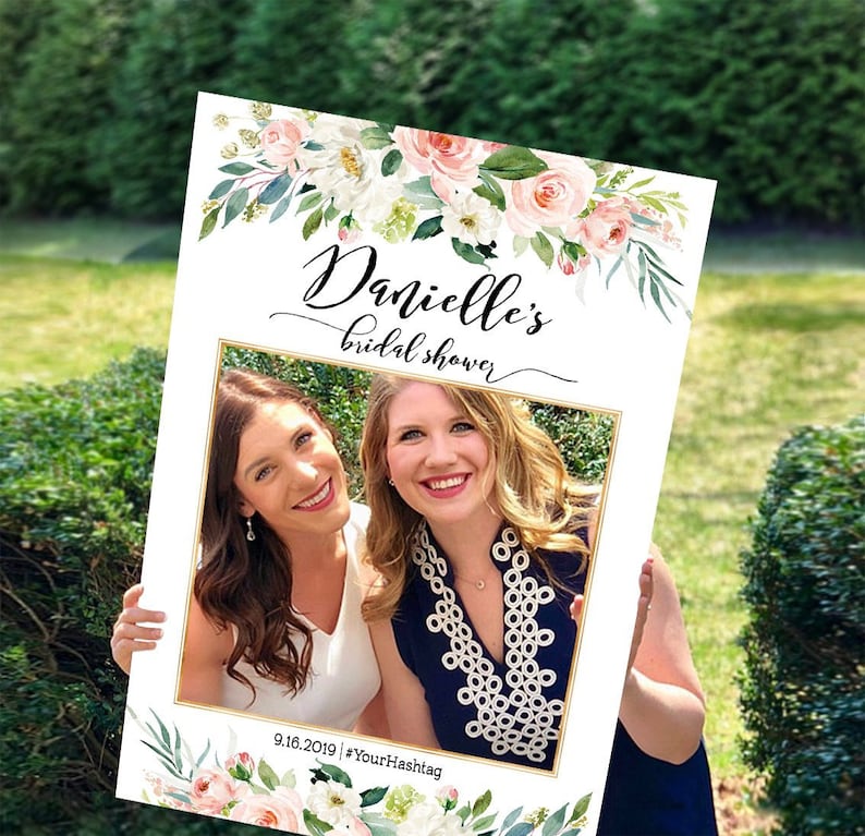 Bridal shower photo booth frame photo props Baby Shower Photo Prop Frame Bridal Shower Photo Prop Shower photo Prop Wedding photo props
