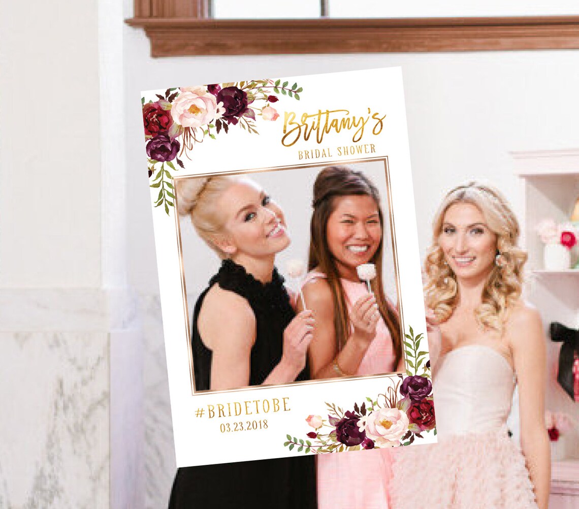 Bridal Shower Photo Prop Wedding photo props Bridal shower Etsy