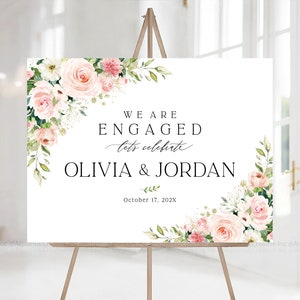Engagement party sign, Engagement welcome sign, Engagement Decor, Engagement party decorations, Engagement Sign, Engaged sign, Signs