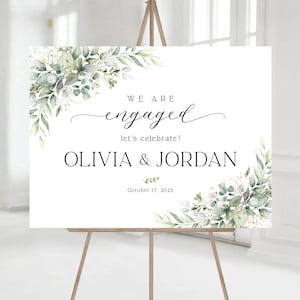 Engagement party sign, Engagement welcome sign, Engagement Decor, Engagement party decorations, Engagement Sign, Engaged sign, Signs image 3