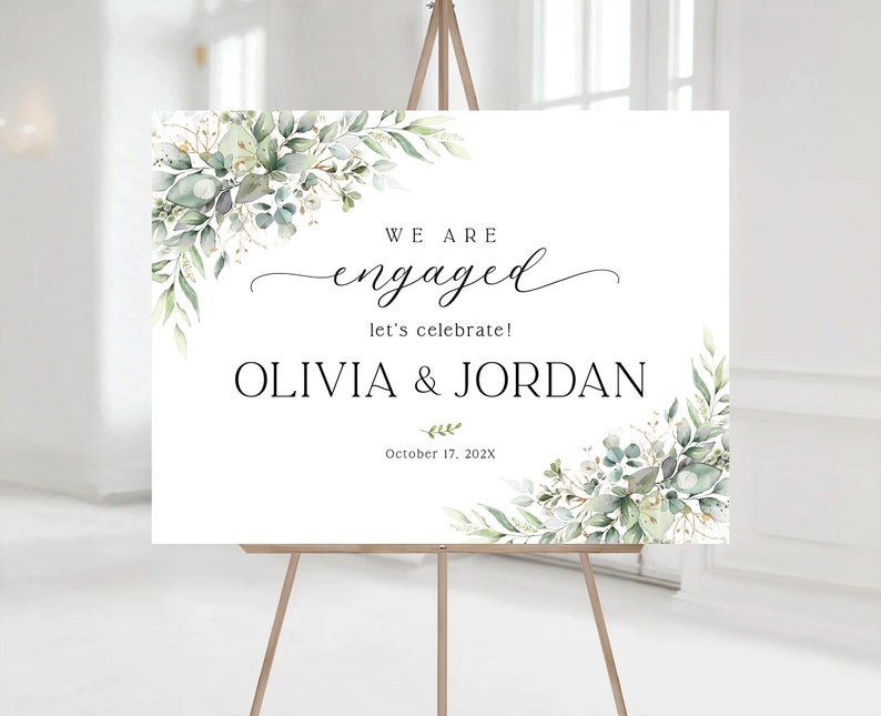 Engagement party sign, Engagement welcome sign, Engagement Decor, Engagement party decorations, Engagement Sign, Engaged sign, Signs image 3