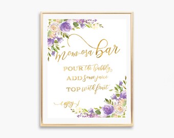 Mom-osa Bar Sign, Momosa Bar Baby Shower, Baby Shower Mimosa Bar Sign, Momosa Bar Sign, Baby Shower Decor, Bubbly Bar Sign, Mom osa Sign