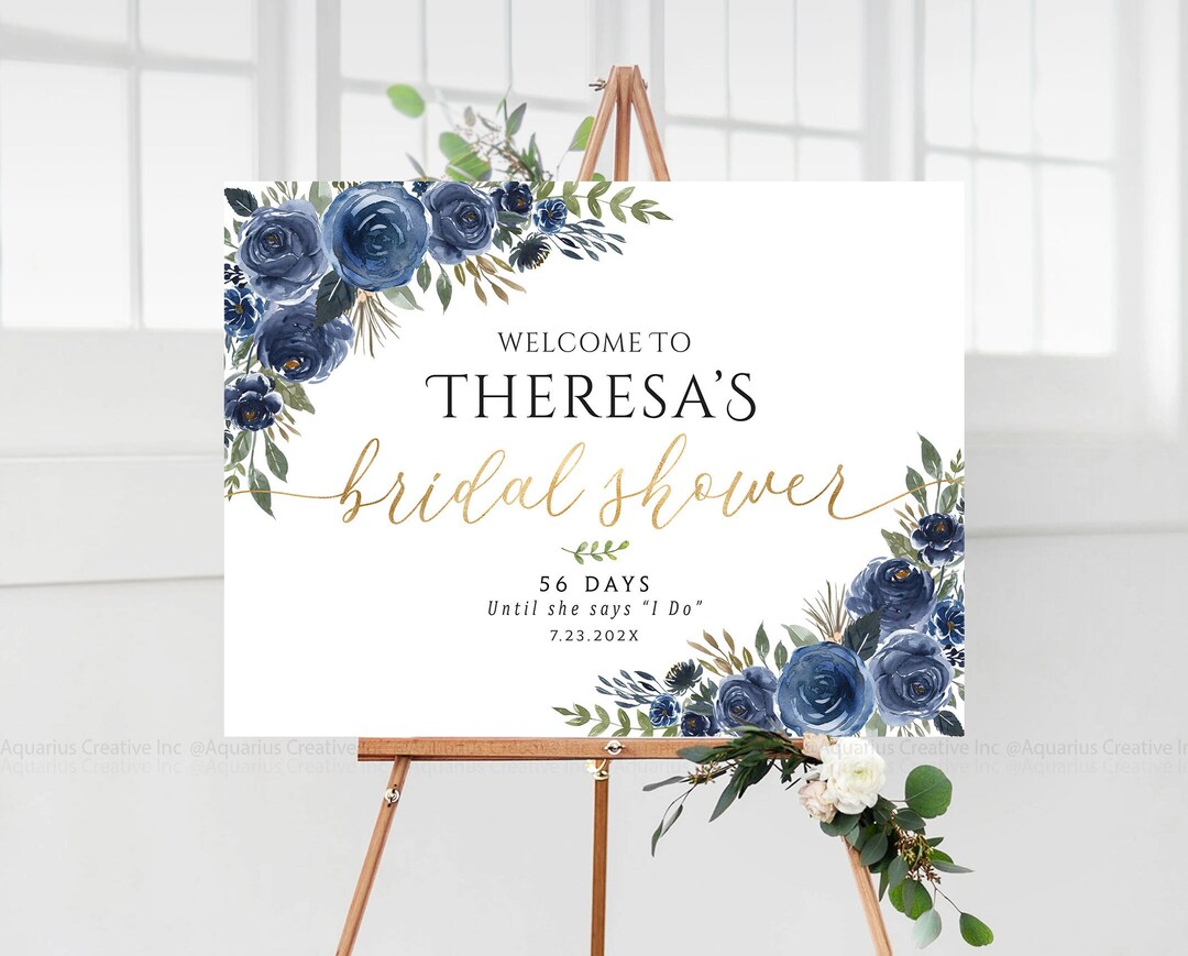 Bridal Shower Sign, Bridal Shower Decoration, Bridal Shower Welcome ...