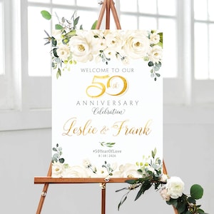 50 Jahre Jubiläum Geschenk, 50 Jahre Jubiläum Dekoration, 50 Jahre Jahrestag Poster, 50 Jahre Jahrestag Einladung, 50 Jahre Jahrestag Zeichen