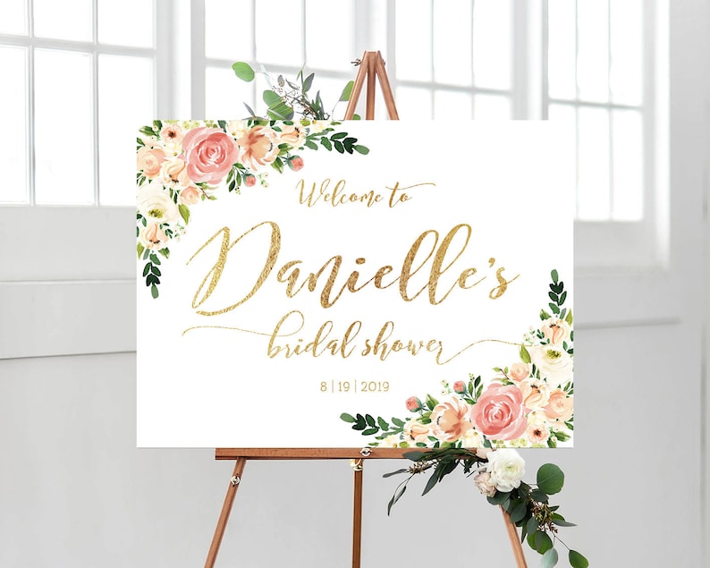 Quincea\u00f1era Welcome Sign 15th Birthday Sign Signs Bridal Shower Welcome Sign Baptism welcome sign Bridal Shower sign Baby shower sign