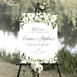 Engagement party sign, Engagement welcome sign, Engagement Decor, Engagement party decorations, Engagement Sign, Engaged sign, Signs