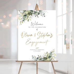Engagement party sign, Engagement welcome sign, Engagement Decor, Engagement party decorations, Engagement Sign, Engagement party decor