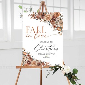 Letrero de bienvenida para despedida de soltera de otoño, letrero para despedida de soltera, decoraciones de terracota para despedida de soltera, invitaciones para despedida de soltera, despedida de soltera de otoño
