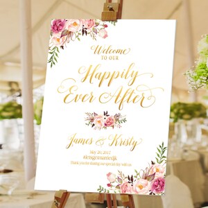 Gold Confetti Wedding Welcome Sign Navy Blue Navy and Gold - Etsy