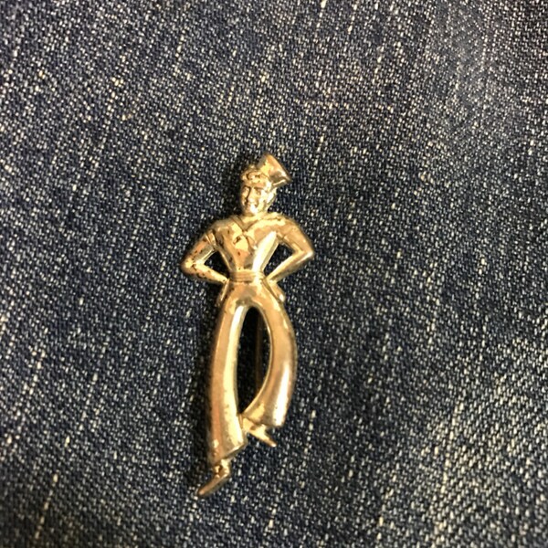 Sterling Silver Sailor Pin