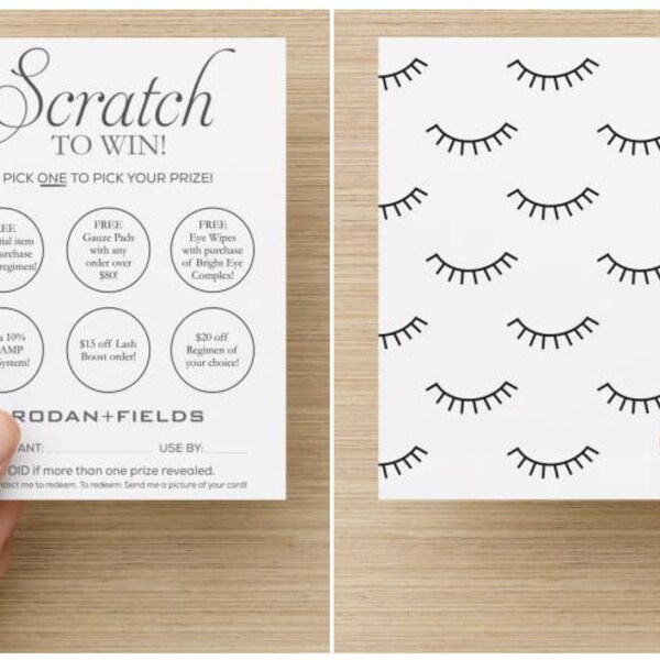 R+F Scratch Off HARD COPIES Cards | Gold Stickers NOT Included | Clearance!!!!!