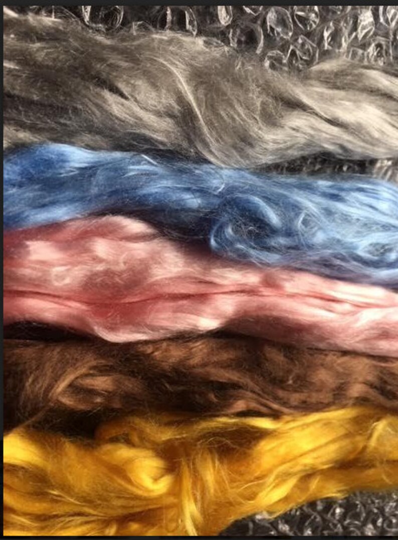 Mulberry Silk Roving for Spinning / Felting. 5x10 Bombyx Silk Etsy