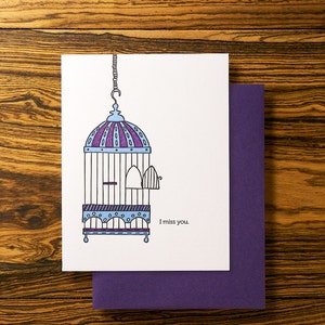 Dans l'avion - Carte Tu me manques typographique