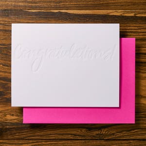 Cartão De Notas Parabéns Modern Letterpress Papelaria
