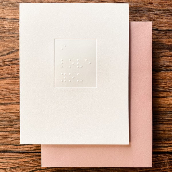 Braille Greeting Cards Etsy