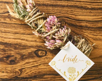 Boho Floral Letterpress Place Cards or Escort Cards [Deposit Only]