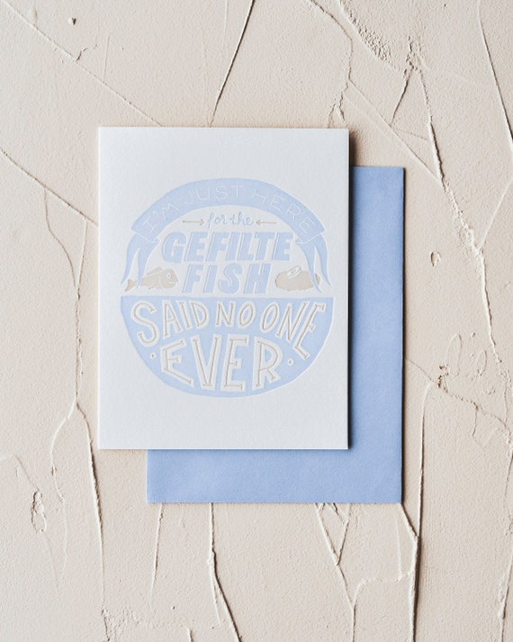Gefilte Fish - Funny Hanukkah Jewish Passover Holiday Card