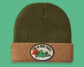 Big Dill Two-Tone Knit Beanie