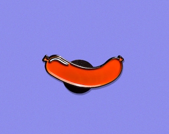 Hotdog Enamel Pin