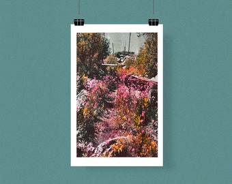 Wildflower Risograph Photo Print