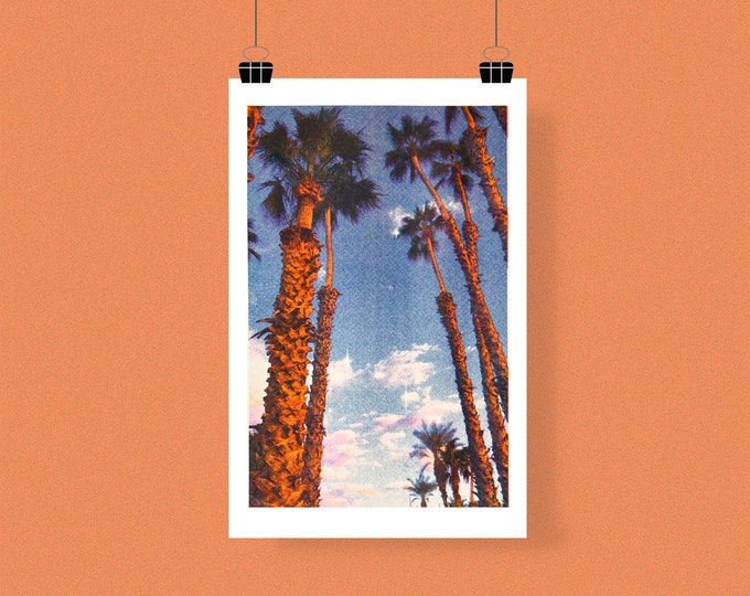 Featured listing image: Palm Tree Riso Print