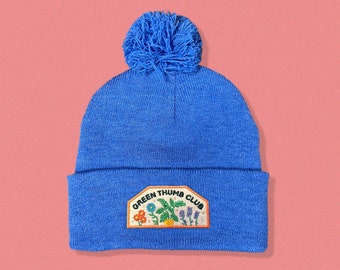 Green Thumb Club Pom Pom Beanie