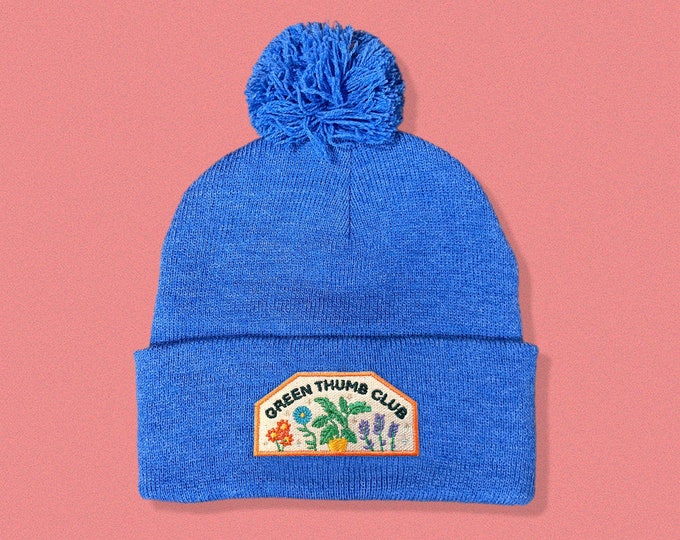Green Thumb Club Pom Pom Beanie