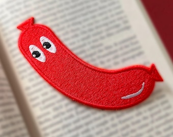 Hotdog Embroidered Bookmark