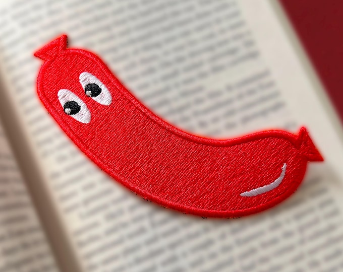 Hotdog Embroidered Bookmark